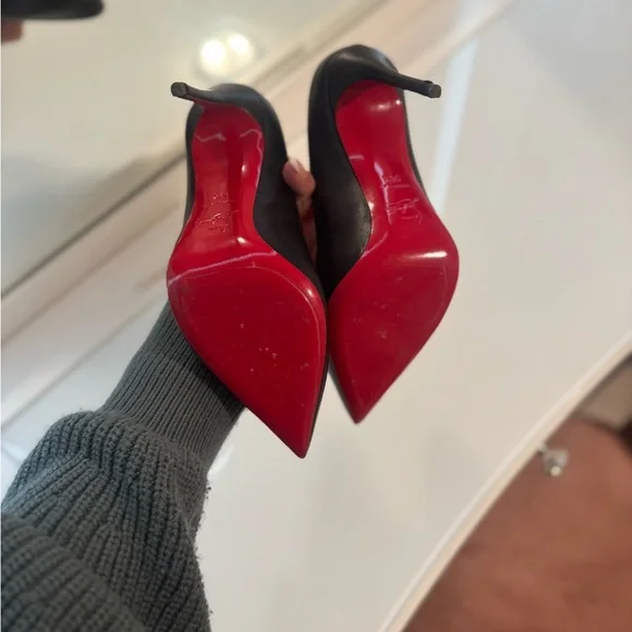 Christian Louboutin Pigalle Follies 100 black nappa leather EU 38.5 - Picture 10 of 11